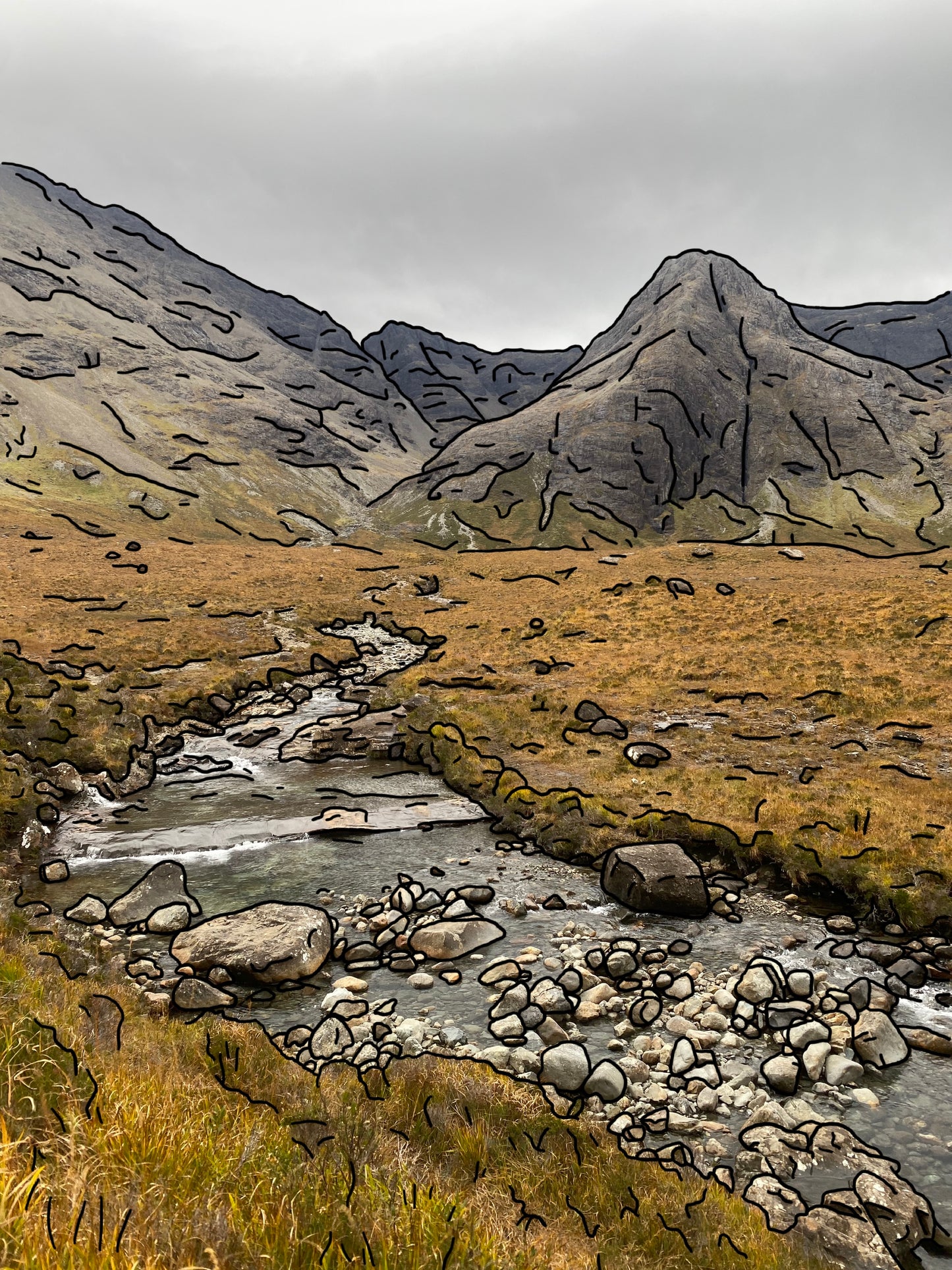Isle Of Skye (Digital artwork on canvas)