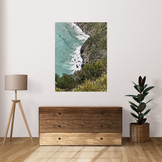 Cinqe Terre (Digital artwork on canvas)