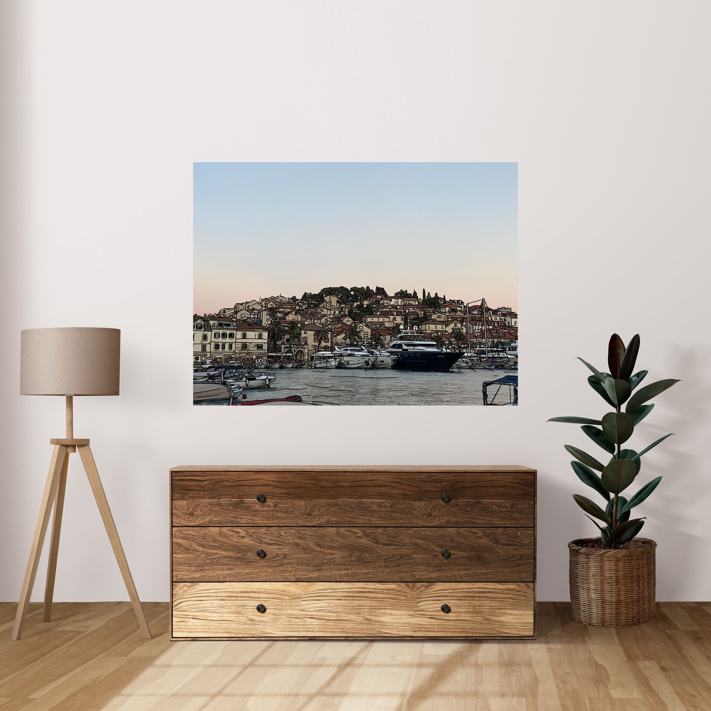 Hvar (Digital artwork on canvas)