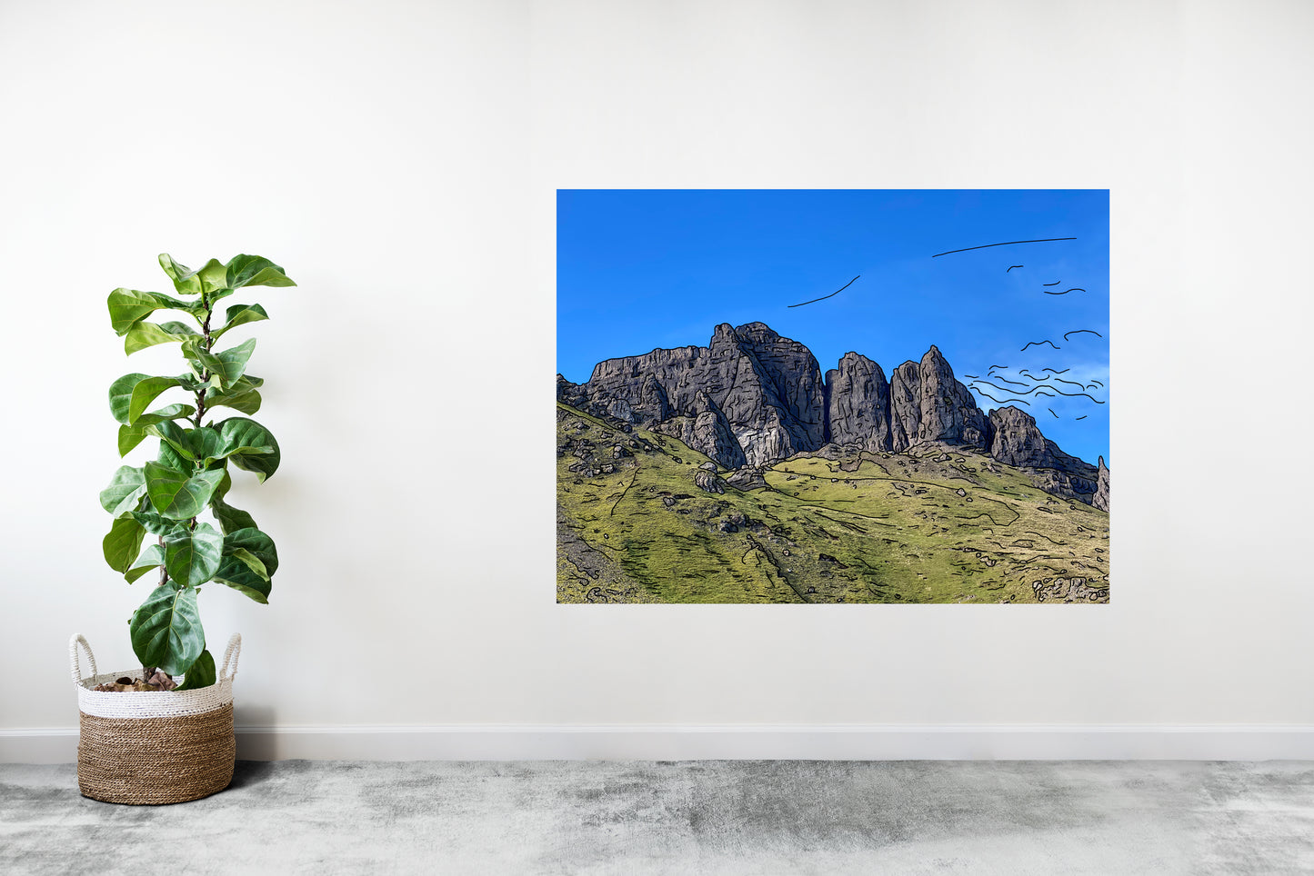 Isle Of Skye (Digital artwork on canvas)