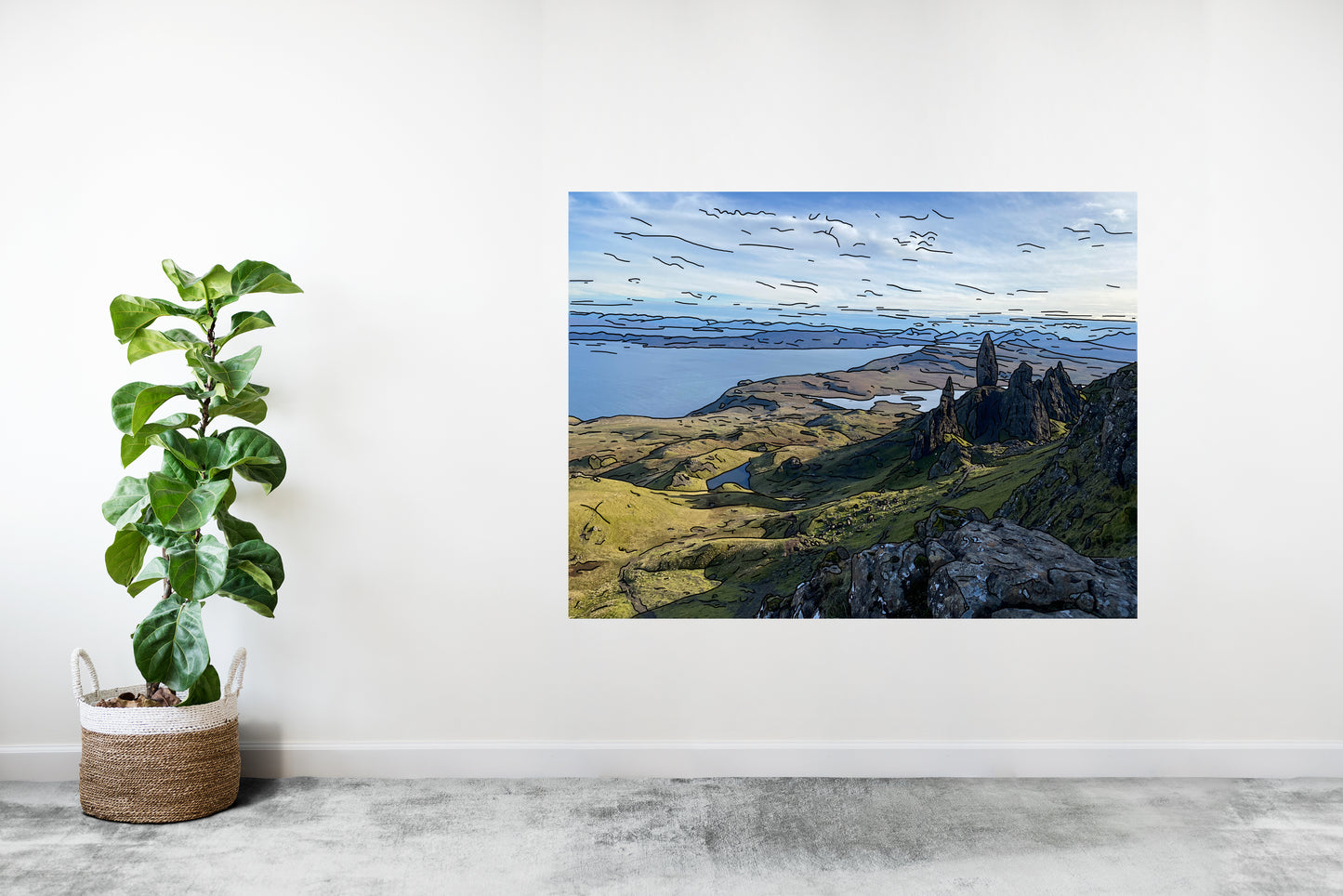 Isle Of Skye (Digital artwork on canvas)