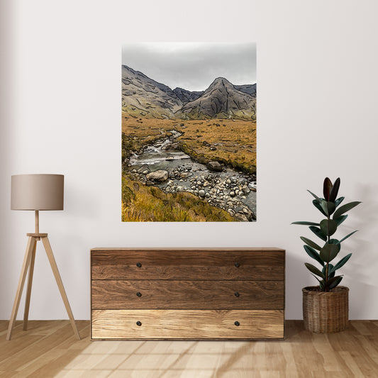 Isle Of Skye (Digital artwork on canvas)